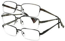 Load image into Gallery viewer, Design Optics By Foster Grant Semi-Rimless Classic +1.25, 3 Pack
