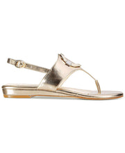 Load image into Gallery viewer, Alfani Womens Hamlyn Flat Sandals Light Gold 6M
