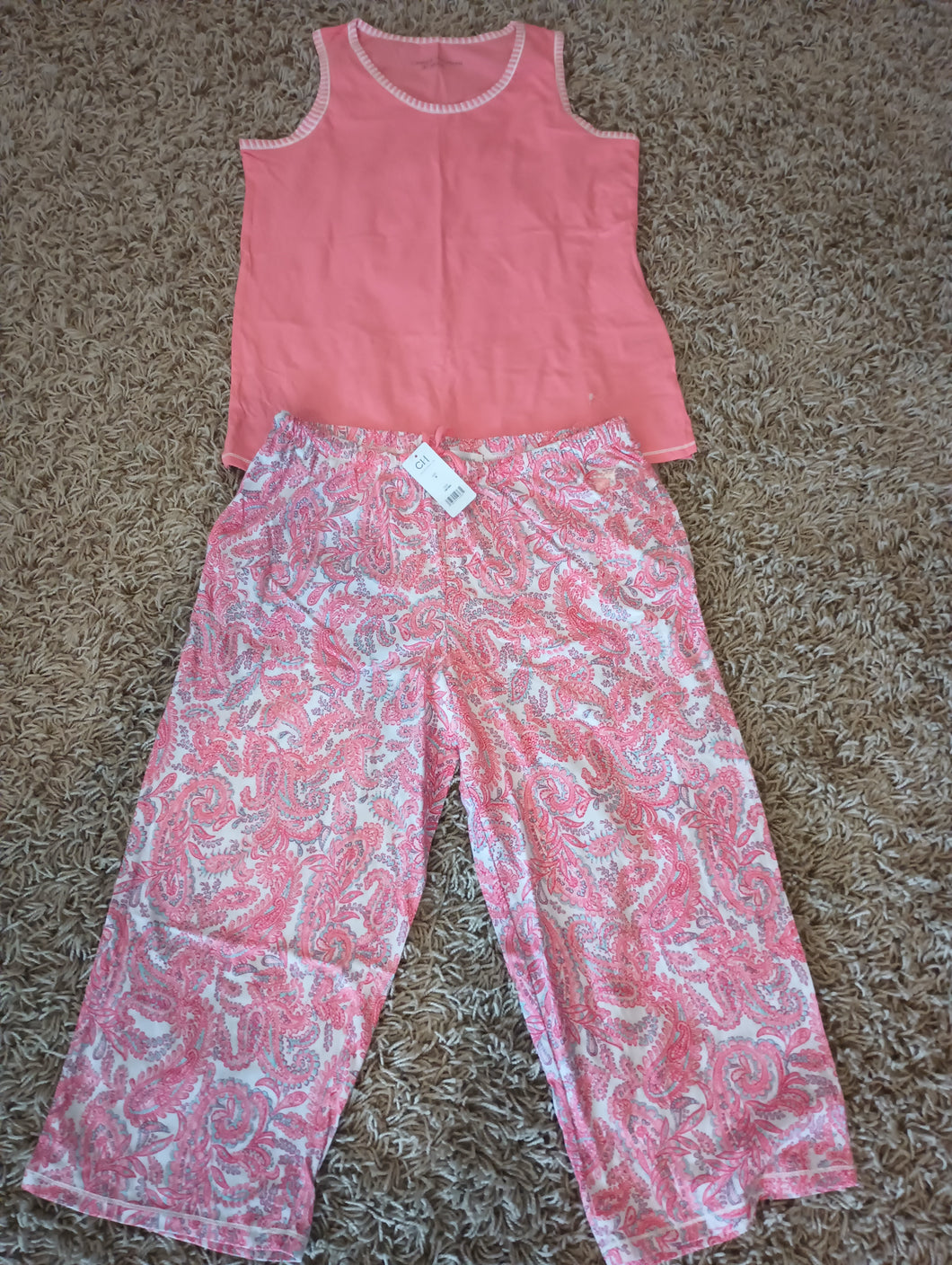 Carole Hochman Ladies 2-Piece Cotton Pajama Set for Women