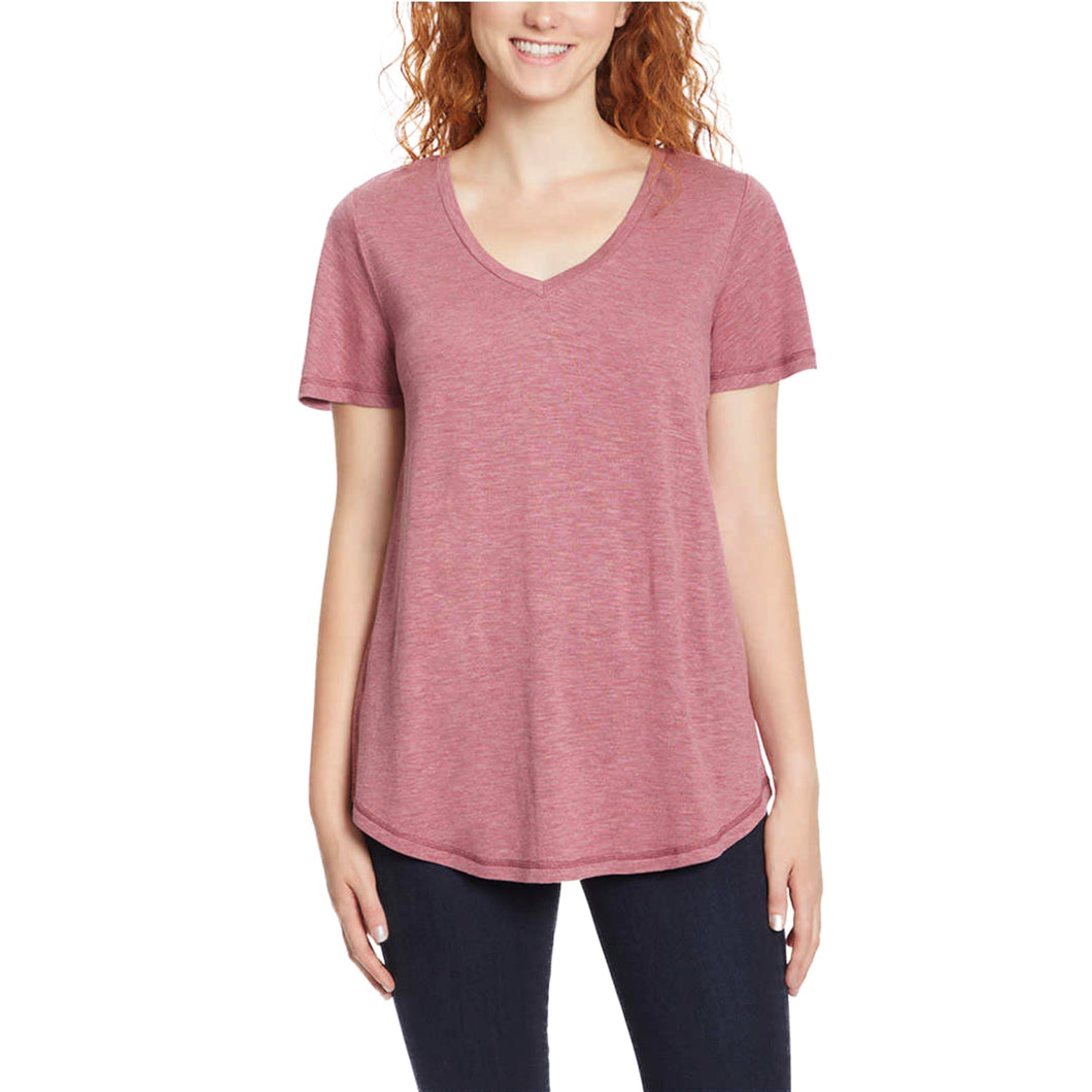 Jessica Simpson Women S V-Neck Soft Jersey Knit Top