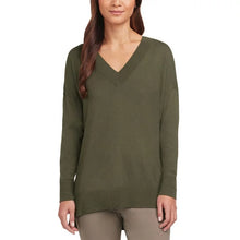 Load image into Gallery viewer, Matty M Ladies&#39; V-Neck Sweater Lightweight Tunic Length
