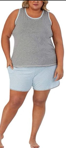 Carole Hochman Ladies 2-Piece Cotton Pajama Set for Women