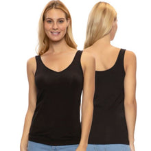 Load image into Gallery viewer, NoTag Felina Women&#39;s Cotton Modal Reversible Tank Top 4 Pack
