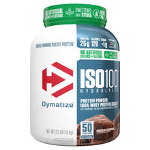 Load image into Gallery viewer, Dymatize ISO100 Hydrolyzed Whey Protein, 50 Servings Chocolate
