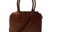 Load image into Gallery viewer, Hilary Radley Faye Satchel Leather Women&#39;s Handbag Bordeaux Red
