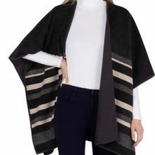 Load image into Gallery viewer, Ike Behar Womens Wrap With Sherpa One Size

