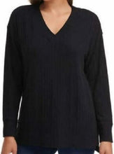 Load image into Gallery viewer, Andrew Marc Womens&#39; Ribbed V Neck Top
