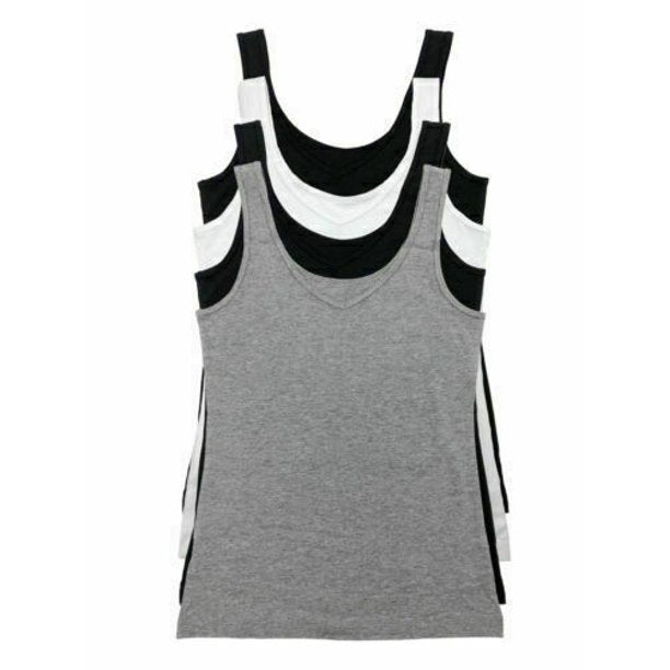 NoTag Felina Women's Cotton Modal Reversible Tank Top 4 Pack