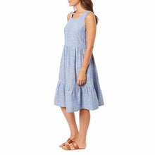 Load image into Gallery viewer, Briggs Ladies&#39; Tiered Linen Blend Dress
