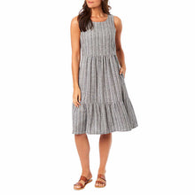 Load image into Gallery viewer, Briggs Ladies&#39; Tiered Linen Blend Dress
