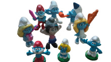 Load image into Gallery viewer, Lot of 9 - McDonald’s Smurfs and smurfettes - 2010 &amp; 2013
