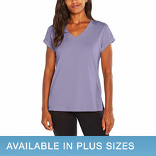 Load image into Gallery viewer, Banana Republic Women V-neck Roll Sleeve Tee Shirt
