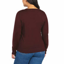 Load image into Gallery viewer, Katherine Barclay Merino Extra Fine Wool Crewneck Sweater
