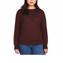 Load image into Gallery viewer, Katherine Barclay Merino Extra Fine Wool Crewneck Sweater

