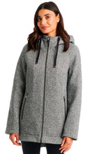 Load image into Gallery viewer, 1 Madison Expedition Ladies&#39; Knit Jacket Sherpa Lined Hood
