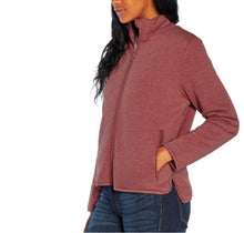 Load image into Gallery viewer, PreownedThree Dots Women&#39;s Quilted Step-Hem Knit Soft Fleece Jacket
