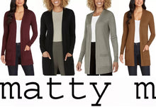 Load image into Gallery viewer, Matty M Ladies&#39; The Boyfriend Cardigan
