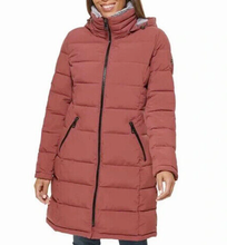 Load image into Gallery viewer, Andrew Marc Ladies&#39; Long Stretch Parka Coat Fur Lined Hood Jacket
