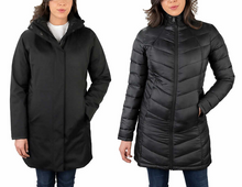 Load image into Gallery viewer, Kirkland Signature Ladies’ 3-In-1 Parka Hoodie Jacket
