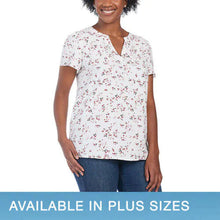 Load image into Gallery viewer, Hilary Radley Womens V-Neck Printed Blouse
