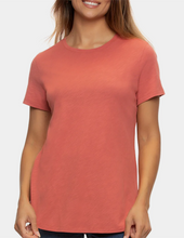 Load image into Gallery viewer, Felina Women&#39;s Slub Jersey Crew Neck Short Sleeve T-Shirt
