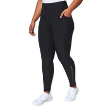 Load image into Gallery viewer, Mondetta Womens High Waist Active Legging Mesh Details Side Pockets
