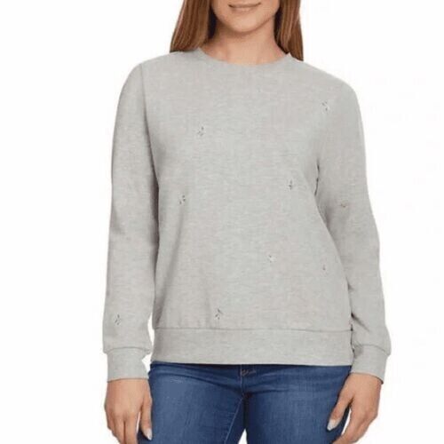 Gloria Vanderbilt Ladies' Embroidered Crewneck