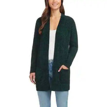 Load image into Gallery viewer, Matty M Rib Stitch Chenille Cardigan, Front Patch Pockets

