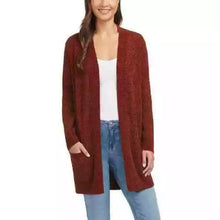 Load image into Gallery viewer, Matty M Rib Stitch Chenille Cardigan, Front Patch Pockets
