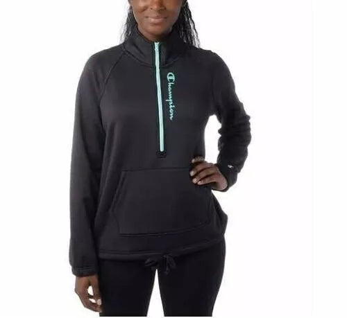 Champion Women's Quarter Zip Pullover Fleece Jacket