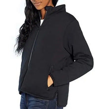Load image into Gallery viewer, Three Dots Women&#39;s Quilted Step-Hem Knit Soft Fleece Jacket
