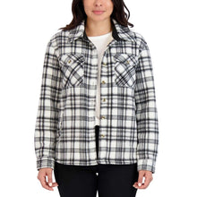 Load image into Gallery viewer, Sage Collective Women&#39;s Long Sleeve Plaid Super Plush Sherpa Lined Fleece Shirt Jacket with Pockets
