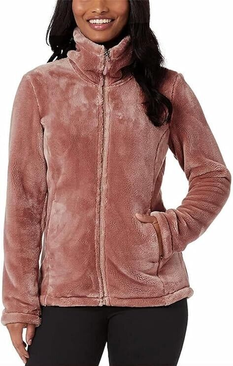 32 Degrees Women's Plush Luxe Fur Super Soft Full Zip Outwear Jacket