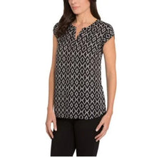 Load image into Gallery viewer, Hilary Radley Womens V-Neck Printed Blouse
