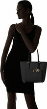 Load image into Gallery viewer, Michael Kors Women&#39;s Medium Jet Set Saffiano Leather Zip Top Tote Top-Handle Bag
