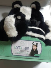 Load image into Gallery viewer, Little Miracles Animal Hugs Hooded Blanket with Plush, 2pc Set (Skunk)

