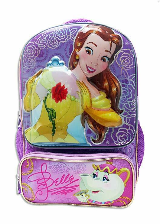 Disney Princess Belle 3D Molded 16 inch Backpack