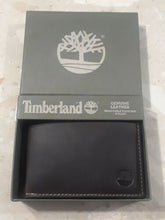 Load image into Gallery viewer, Timberland Men&#39;s Genuine Leather Removable Passcase Wallet Brown New
