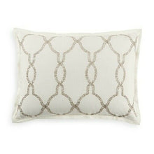 Load image into Gallery viewer, Hudson Park Collection Seed Stitch Trellis Standard Sham
