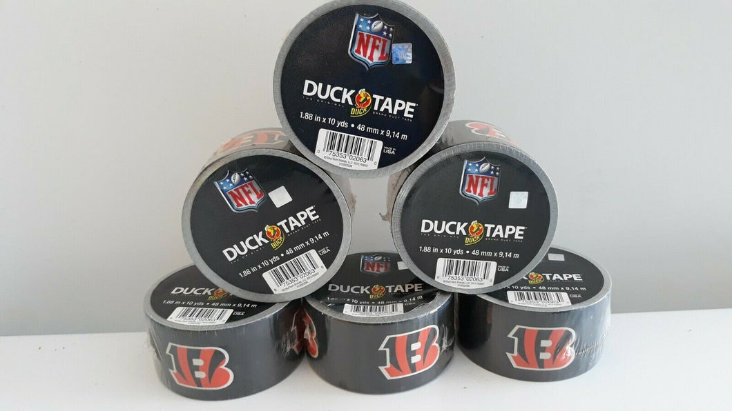 Duck Tape NFL Logo Cincinnati Bengals Pack of 6x 1.88 x 10 Yards