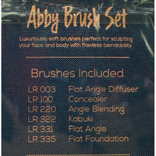 Load image into Gallery viewer, Laruce Makeup Abby Brush Set Midnight 6 Pieces
