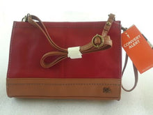 Load image into Gallery viewer, The SAK Women&#39;s Iris Demi Clutch Scarlet Block Purse Convertible Crossbody NWT
