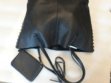 Load image into Gallery viewer, Rebecca Minkoff Medium Unlined Leather Tote with small removable zip pouch
