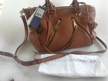 Load image into Gallery viewer, Rebecca Minkoff Moto Leather Satchel HS16IMOS26 Almond. New
