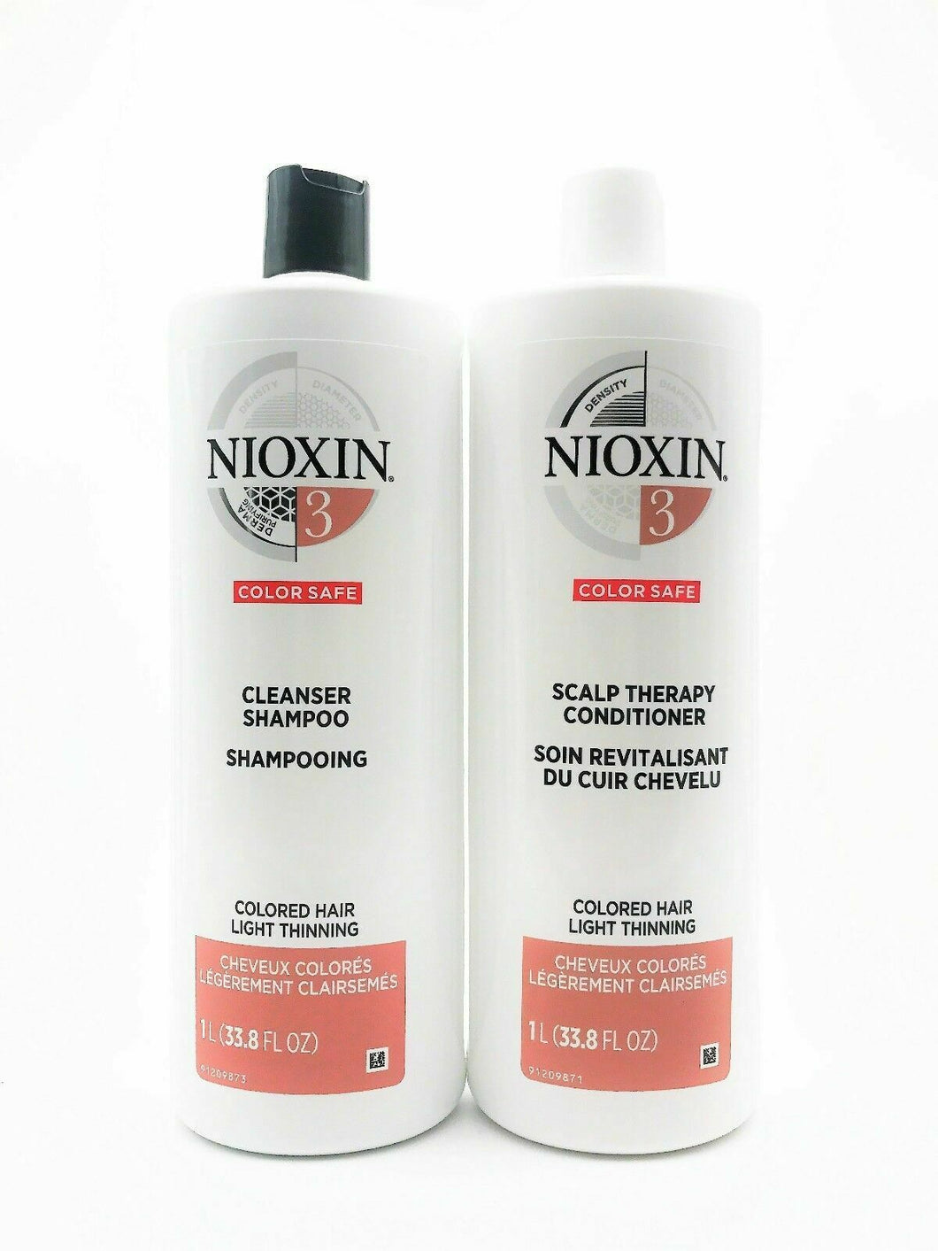 NIOXIN System 3 Cleanser and Scalp Therapy Combo 33.8 oz each