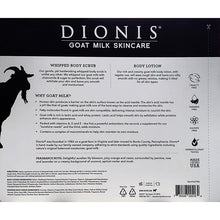 Load image into Gallery viewer, Dionis Goat Milk Lavender Blossom Bath and Body 3 Pack Set
