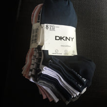 Load image into Gallery viewer, DKNY women&#39;s microfiber No Show socks 8 pack size 4-10
