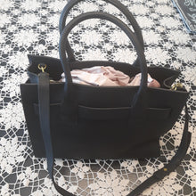 Load image into Gallery viewer, Tory Burch Gemini Link Leather Tote Handbag Bag Black New Without tags
