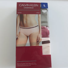 Load image into Gallery viewer, Calvin Klein Womens 3 Pack Hipster Underwear Large New Opened Box
