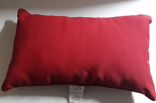 Load image into Gallery viewer, Bentwood originals indoor/outdoor Red forsythe pillow 22X14in
